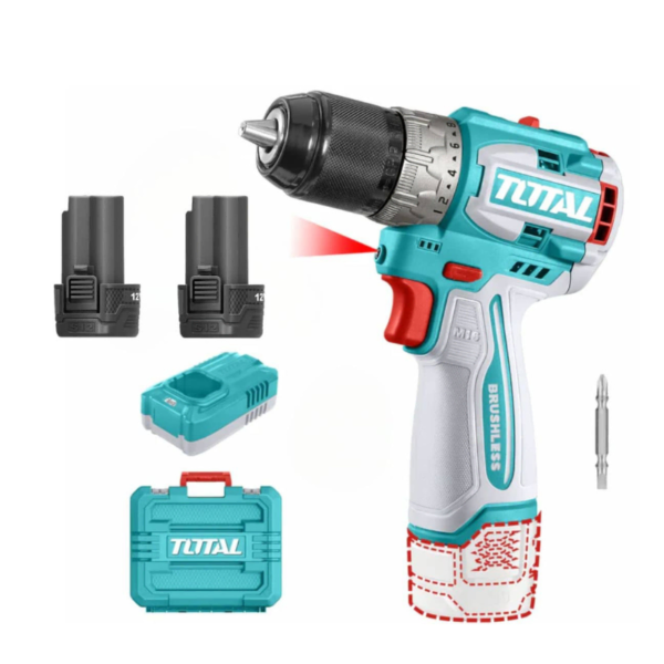 Taladro Atornillador Inalámbrico TOTAL TDLI16682 de 16V