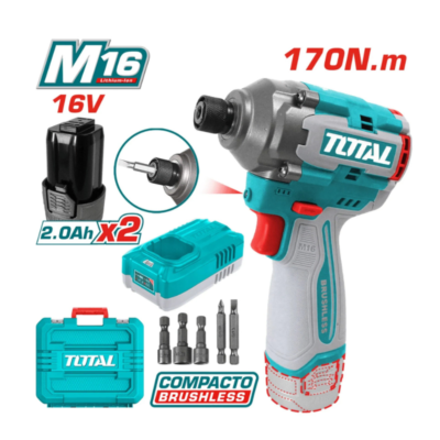 TORNILLADOR TOTAL TIRLI16178 IMPACTO 170NM 16V