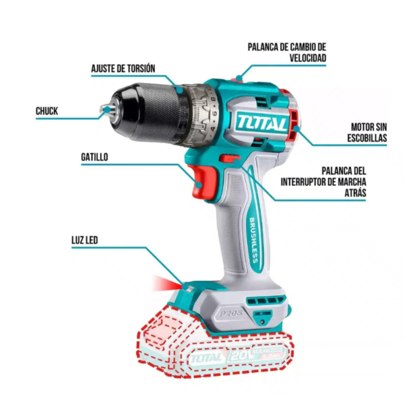 Combo Taladro de Impacto + Esmeril Angular - Total TCKLI20273