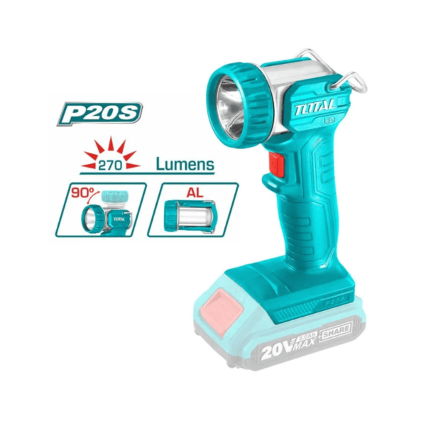 Combo Taladro + Amoladora + Llave de Impacto + Rotomartillo + Linterna TCKLI2058