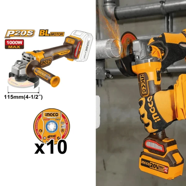 Combo Amoladora + Taladro + Rotomartillo INGCO COSLI241198