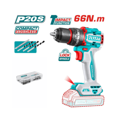 Taladro Percutor 66nm + Rotomartillo + Amoladora Industrial Total TOSLI241183 - Imagen 4