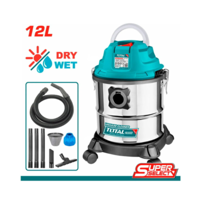 Aspiradora 12L Total TVC12202 1000W Seco y Húmedo con Filtro HEPA