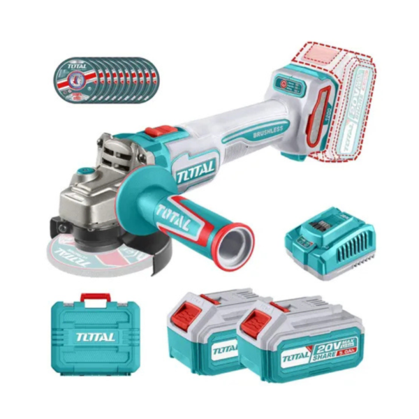 Amoladora Esmeril Angular 4 1/2 Brushless Total Tagli2211532 Color Turquesa Frecuencia 50/60hz