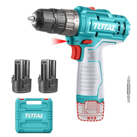 Taladro 12V 3/8 + 2 Baterías Tipo C Total TDLI12202 - Imagen 3