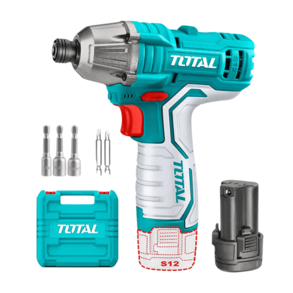 Destornillador De Impacto 100Nm 12V Total TIRLI12015