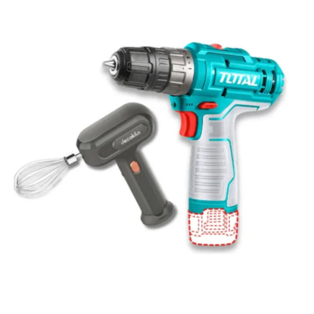Taladro 12v + Linterna + Lampara + Batidora Total TOSLI23115 - Imagen 3