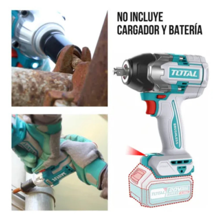Llave de Impacto 850Nm TOTAL TIWLI20851 - Imagen 2