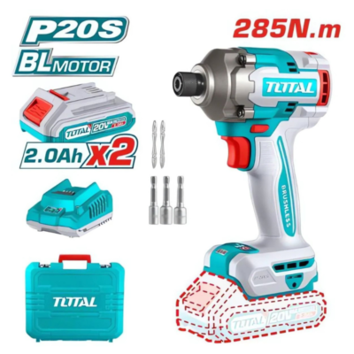 Atornillador de impacto 285nm 20v Total