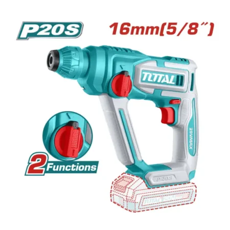 Rotomartillo SDS Plus 1.5J 20V – TOTAL TRHLI201681 - Imagen 2