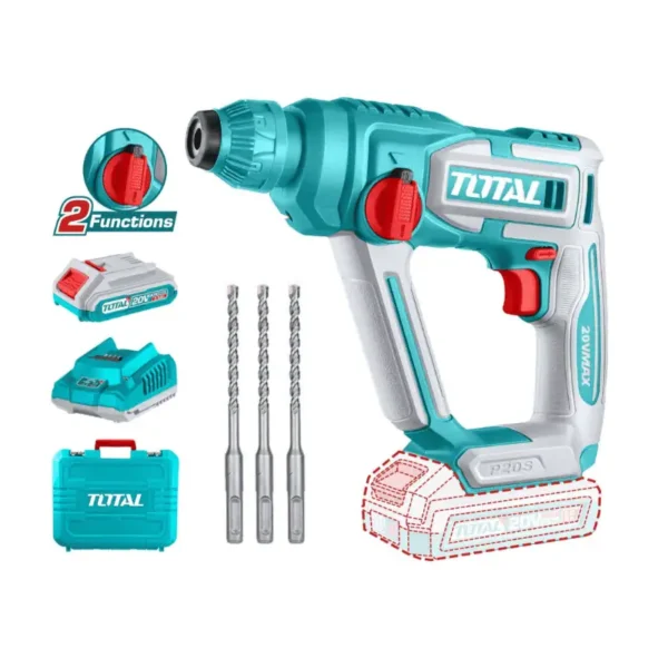 Rotomartillo SDS Plus 1.5J 20V – TOTAL TRHLI201681
