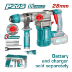 ROTOMARTILLO SDS+ 28MM 20V 4.5J 0-4400BPM BRUSHLESS 3FUNC INDUSTRIAL - TRHLI20288