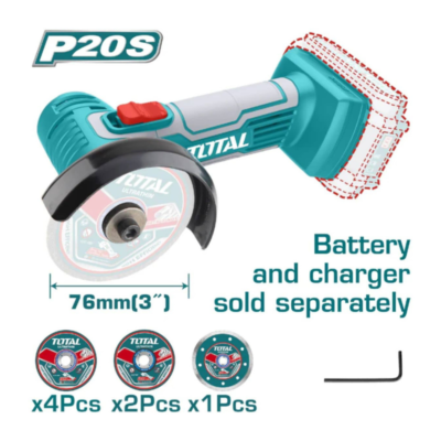 Mini Cortadora Inalámbrica 20V Total TAGLI7601 76mm