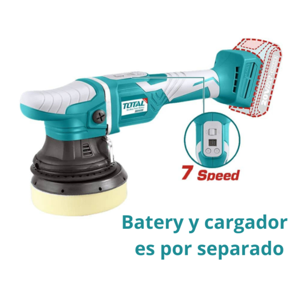 Pulidora Angular Inalámbrica 20V Total TAPLI2002 125mm Brushless