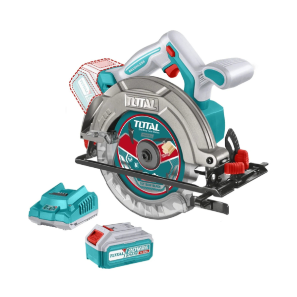 Sierra Circular Inalámbrica 20V Total TSLI16521 6 ½' con Batería 4Ah