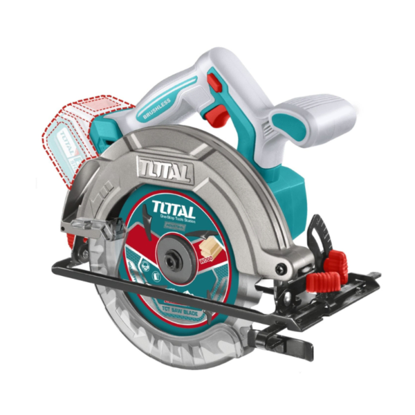 Sierra Circular Inalámbrica 20V Total TSLI16521 6 ½' con Batería 4Ah