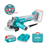 Amoladora Angular Inalámbrica Total TAGLI2111561 4 ½' 20V con Batería 4Ah y Cargador