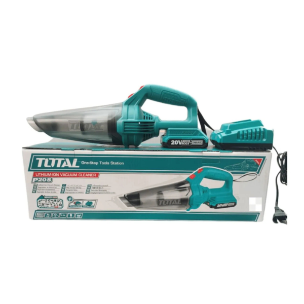 Aspiradora Inalámbrica 20V Total TVLI20126 500ml con Batería 2Ah