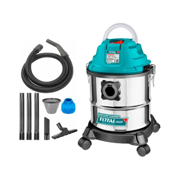 Aspiradora 12L Total TVC12202 1000W Seco y Húmedo con Filtro HEPA