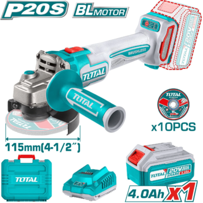 Amoladora Angular Brushless 20V Total TAGLI211541 115mm