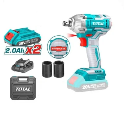 LLAVE IMPACTO TOTAL 1/2 + 2 BATERÍAS 2AH + CARG TIWLI2038