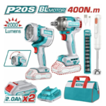 Combo Total TOSLI240961 con Llave de Impacto, Lámpara y Batidora