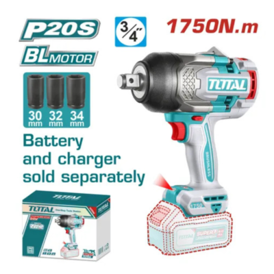 Llave de Impacto Brushless 20V 1750Nm 34'' Industrial Total - TIWLI201751