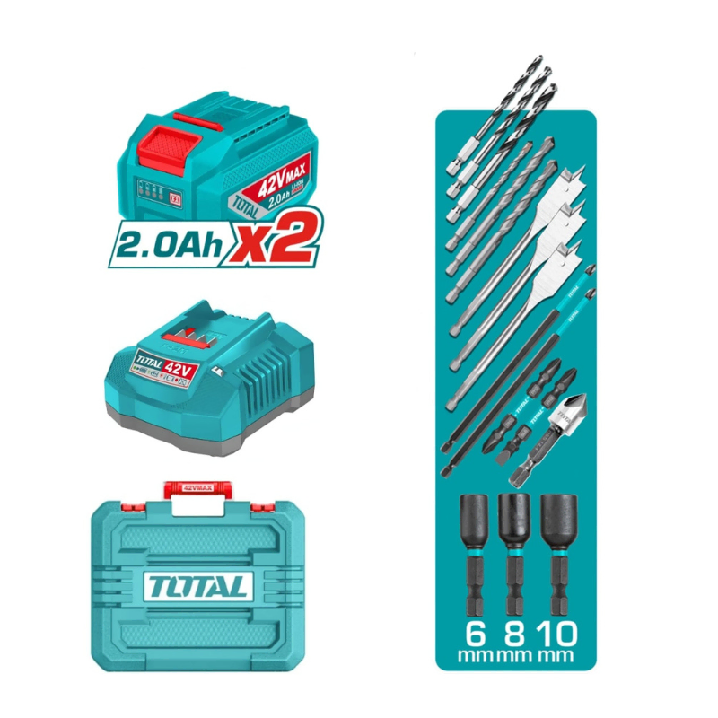 Taladro Atornillador Percutor Brushless 42V | 99 Nm - TIDLI429982 4 Taladro Atornillador Percutor Brushless 42V | 99 Nm - TIDLI429982 - Imagen 4