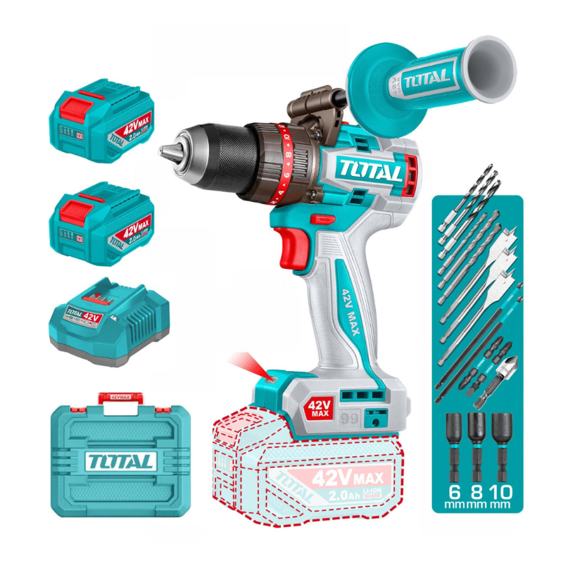 Taladro Atornillador Percutor Brushless 42V | 99 Nm - TIDLI429982 2 Taladro Atornillador Percutor Brushless 42V | 99 Nm - TIDLI429982 - Imagen 2