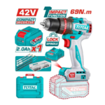 Taladro percutor 69nm + 1 batería y cargador 42v total