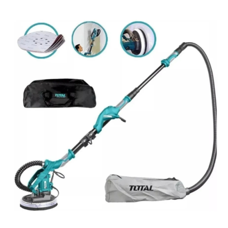 LIJADORA DE DRYWALL 1050W 600-2600RPM PAD 215MM LED INDUSTRIAL-TWS10501