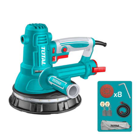 Lijadora de Pared y Techo 850W 180 mm con Luz Industrial TDWS10508