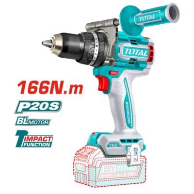 Taladro Percutor Inalambrico TOTAL 20V 166Nm 4